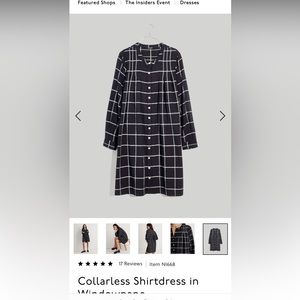 Madewell shirtdress size M